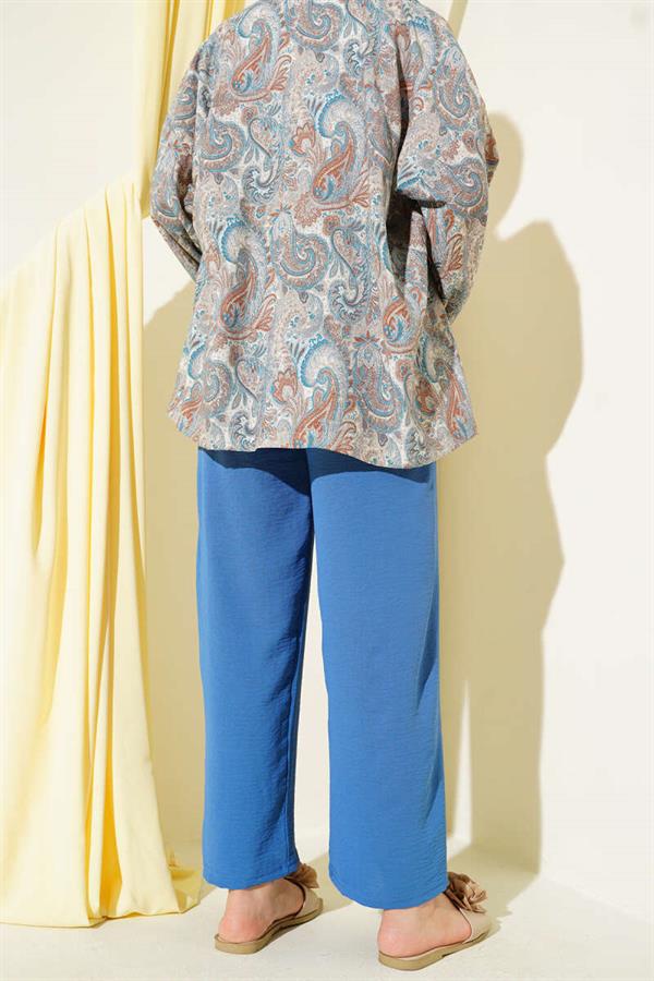 Aerobin Wide Leg Trousers Indigo