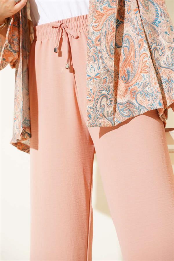 Aerobin Wide Leg Trousers Powder