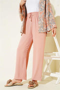 Aerobin Wide Leg Trousers Powder