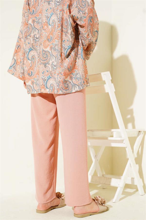 Aerobin Wide Leg Trousers Powder