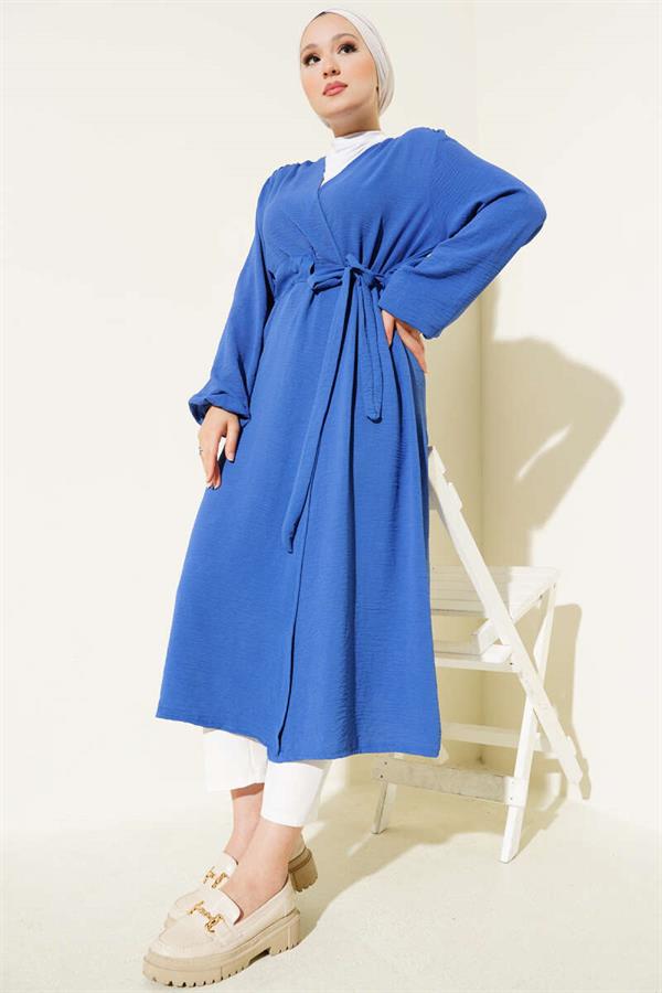 Ayrobin Indigo Cardigan with Internal Lace