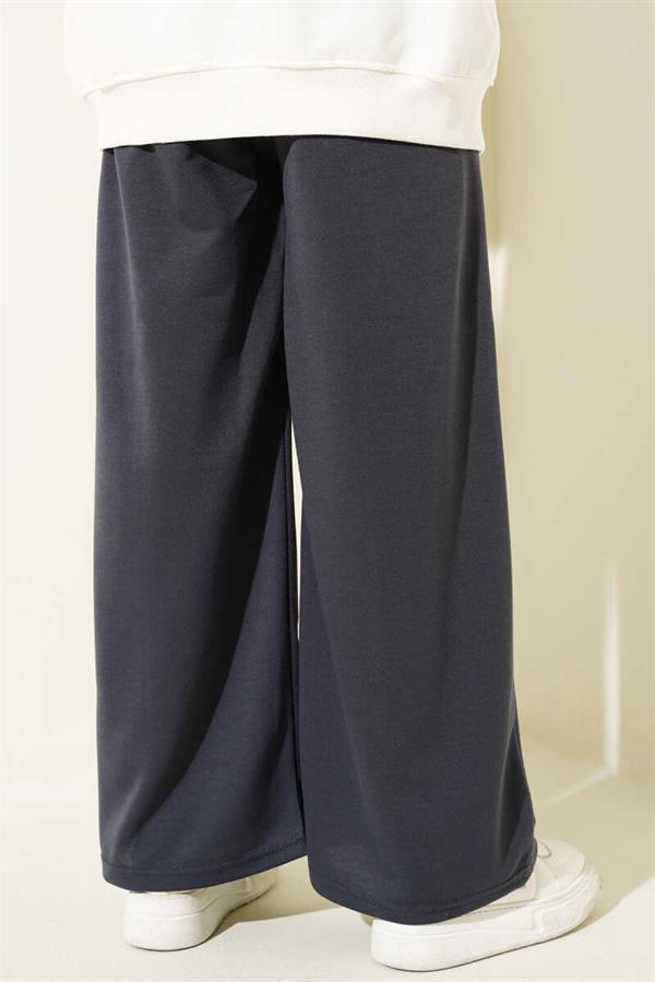 Balance Embroidered Elastic Waist Trousers Anthracite