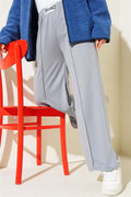 Balance Embroidered Elastic Waist Trousers Slate Grey