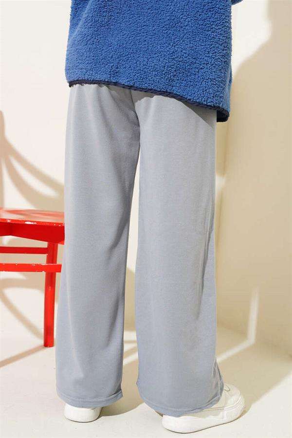 Balance Embroidered Elastic Waist Trousers Slate Grey