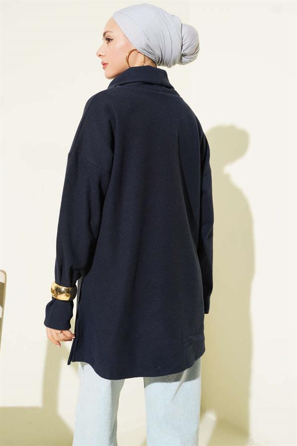 Turtleneck Thessaloniki Tunic Navy Blue