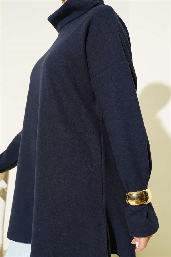 Turtleneck Thessaloniki Tunic Navy Blue