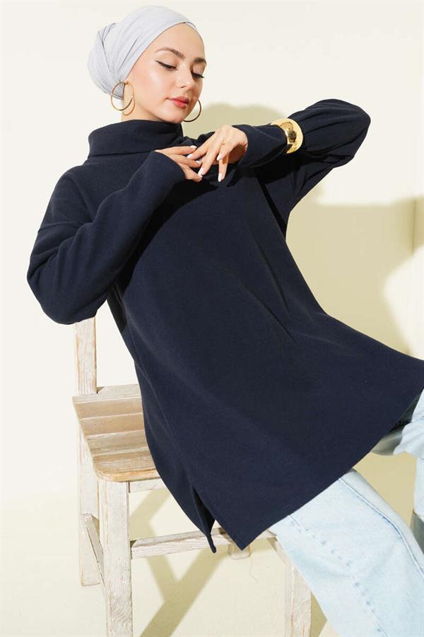 Turtleneck Thessaloniki Tunic Navy Blue