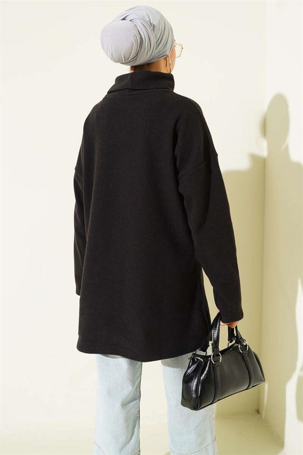 Fisherman Collar Thessaloniki Tunic Black