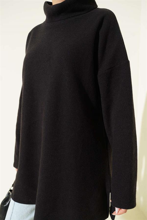 Fisherman Collar Thessaloniki Tunic Black