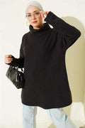 Fisherman Collar Thessaloniki Tunic Black