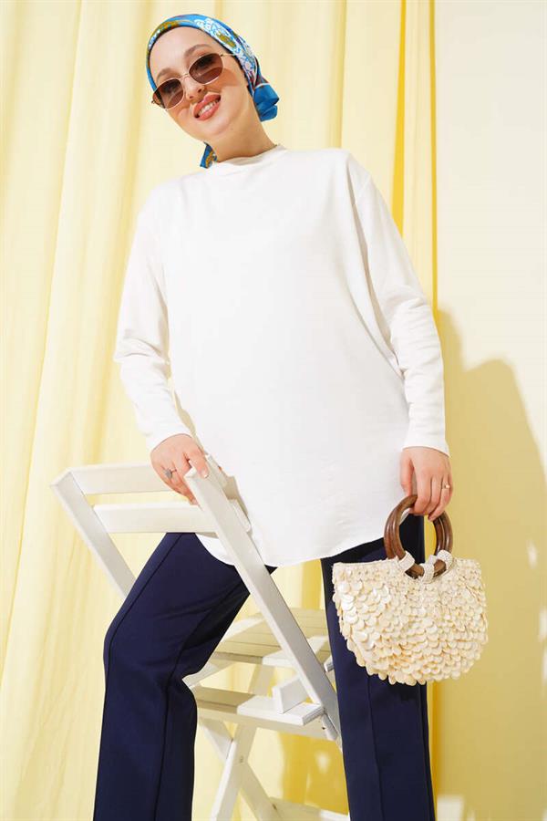 Basic Bottom Seamless Tunic White
