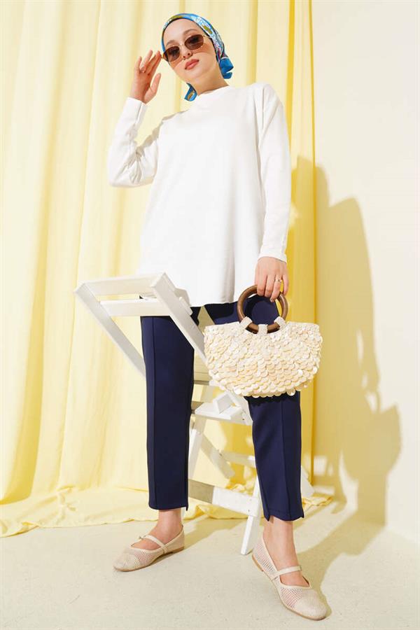 Basic Bottom Seamless Tunic White