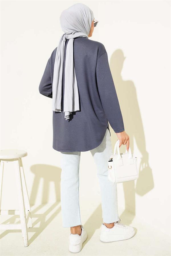 Basic Bottom Seamless Tunic Smoke