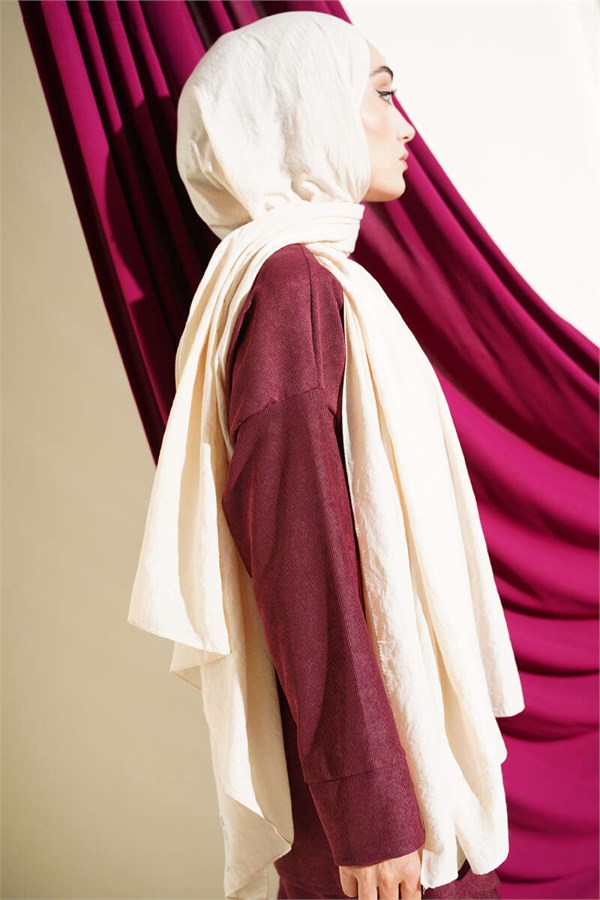 Basic Ayrobin Scarf Cream