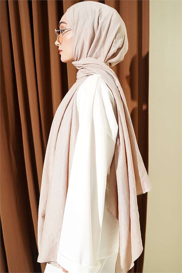 Basic Ayrobin Shawl, Sand Beige