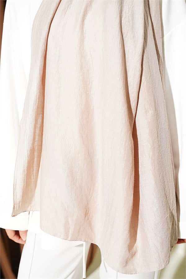 Basic Ayrobin Shawl, Sand Beige