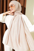 Basic Ayrobin Shawl, Sand Beige