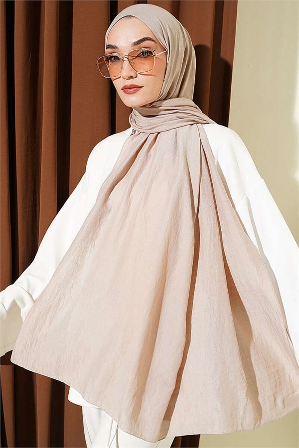 Basic Ayrobin Shawl, Sand Beige