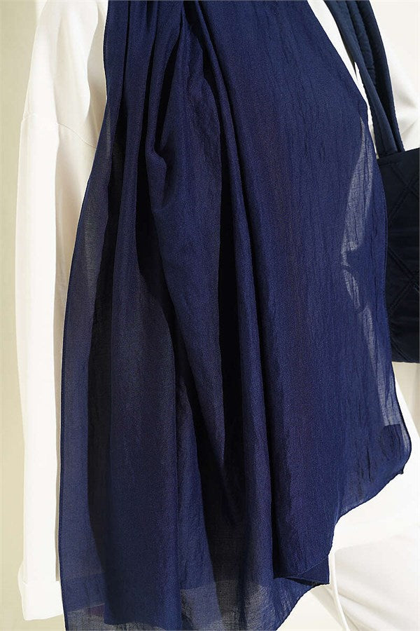 Basic Ayrobin Scarf, Navy Blue