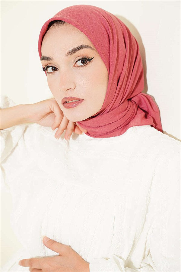 Basic Bamboo Crush Scarf Pomegranate Blossom