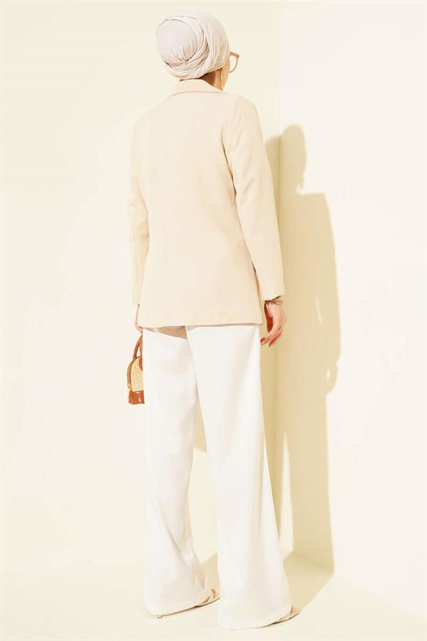 Basic Pocket Jacket Beige