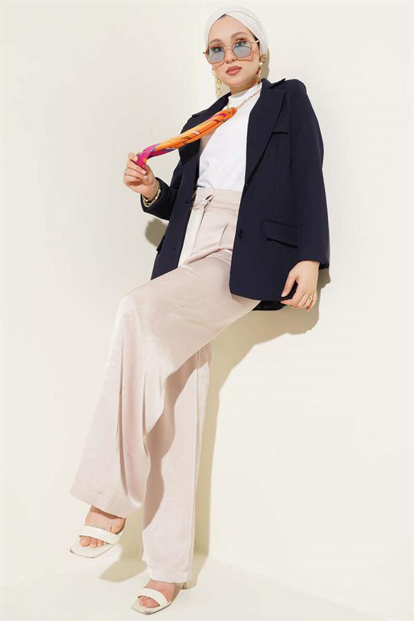 Basic Pocket Jacket Navy Blue