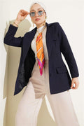 Basic Pocket Jacket Navy Blue