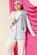 Basic Pocket Jacket Blue