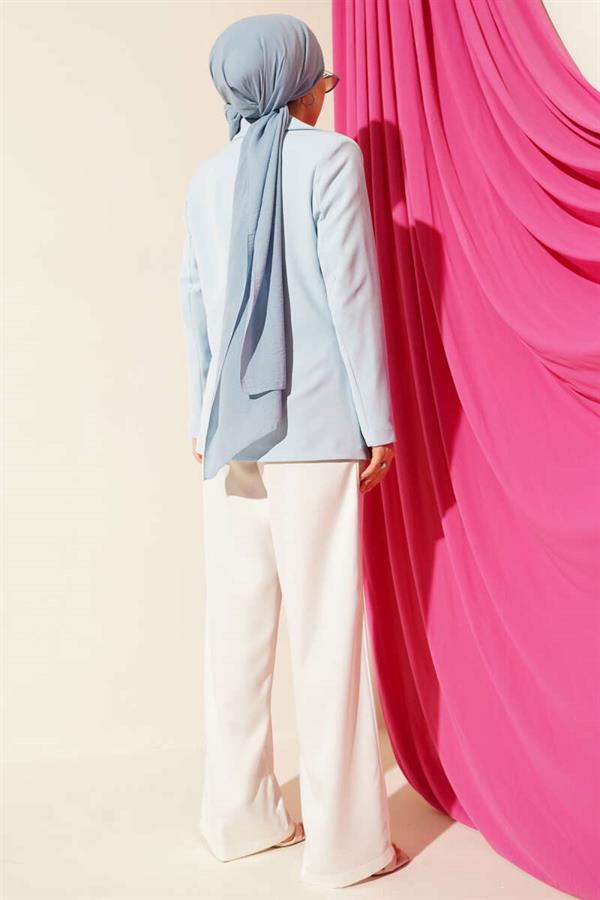 Basic Pocket Jacket Blue