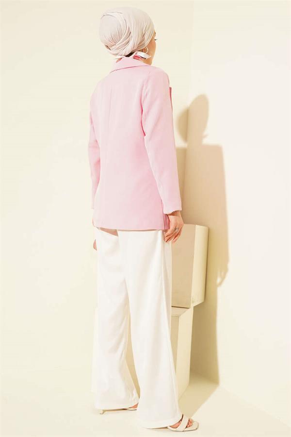 Basic Pocket Jacket Pink