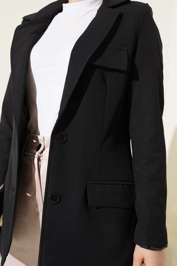 Basic Pocket Jacket Black