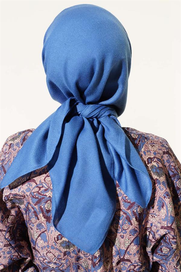 Basic Plain Winter Scarf Blue