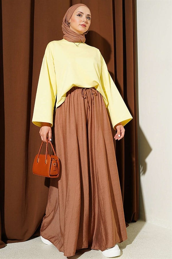 Basic Wide-Sleeve Blouse Yellow