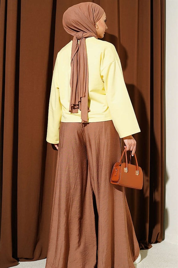 Basic Wide-Sleeve Blouse Yellow