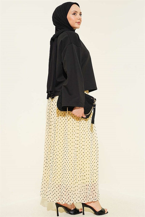 Basic Wide-Sleeve Blouse Black