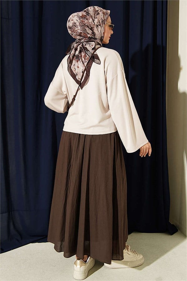 Basic Wide-Sleeved Blouse in Stone