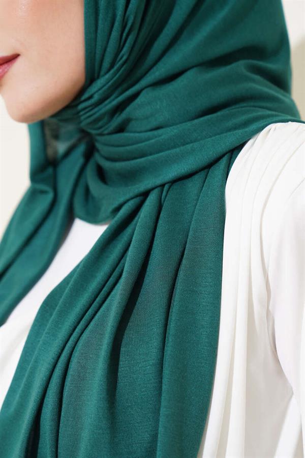 Basic Combed Cotton Shawl Emerald