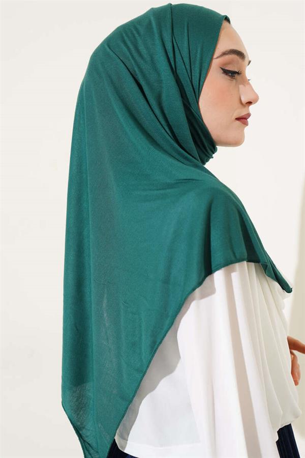 Basic Combed Cotton Shawl Emerald