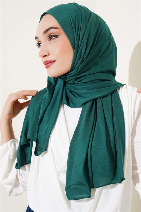 Basic Combed Cotton Shawl Emerald