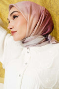 Batik Pattern Bamboo Kraş Scarf Beige