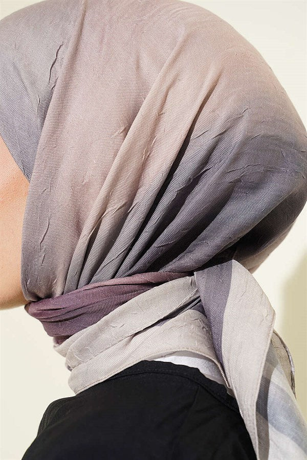Batik Pattern Bamboo Crush Scarf Stone
