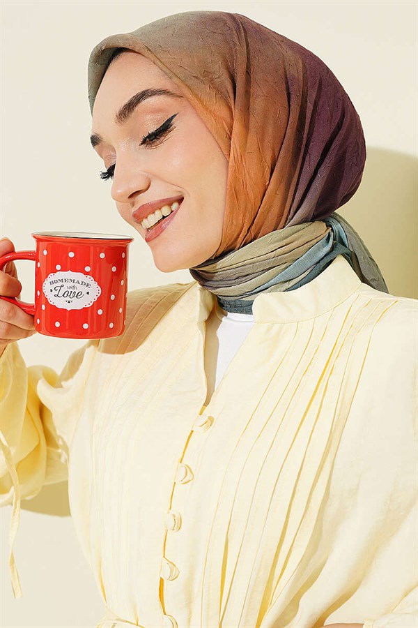 Batik Pattern Bamboo Crush Scarf Emerald
