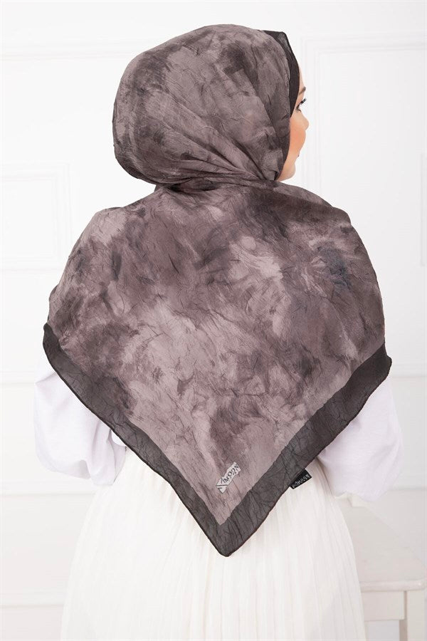 Batik Pattern Bamboo Scarf Series Coffee