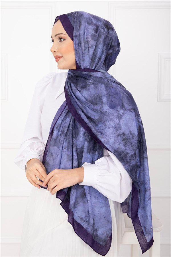 Batik Pattern Bamboo Shawl Series, Plum