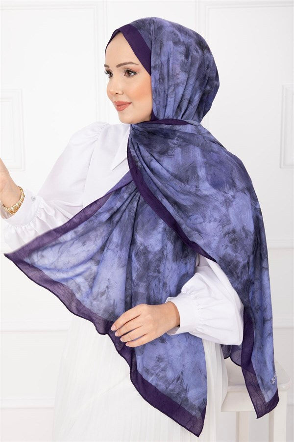 Batik Pattern Bamboo Shawl Series, Plum