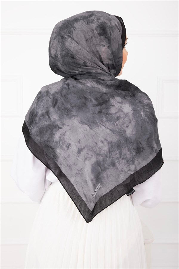 Batik Pattern Bamboo Scarf Series Black