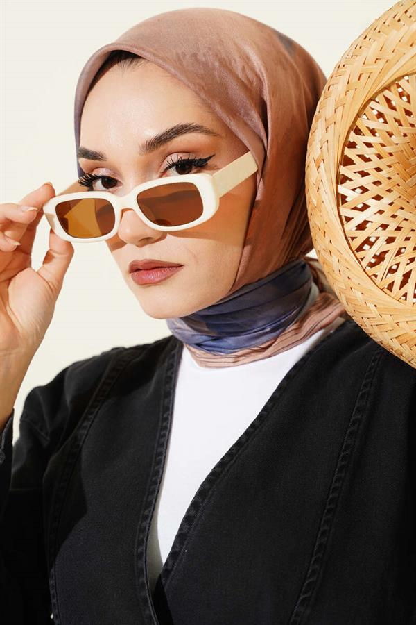 Batik Pattern Demore Scarf Camel