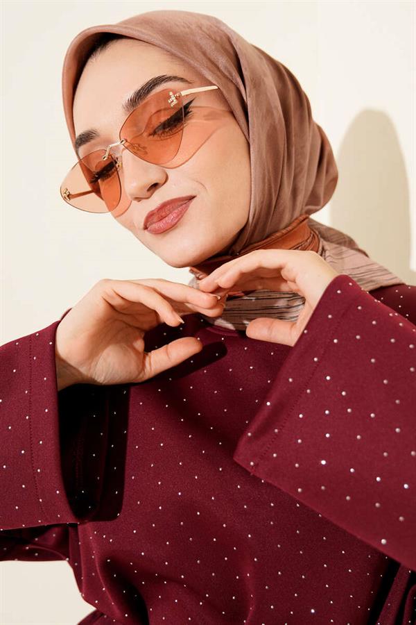 Batik Pattern Demore Scarf Latte