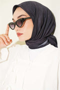 Batik Pattern Soft Scarf Anthracite