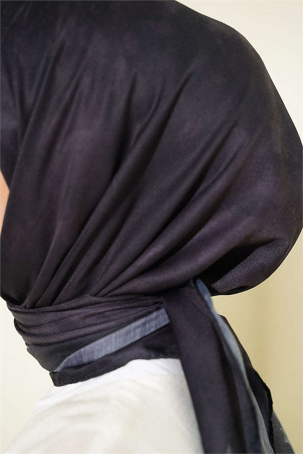 Batik Pattern Soft Scarf Anthracite